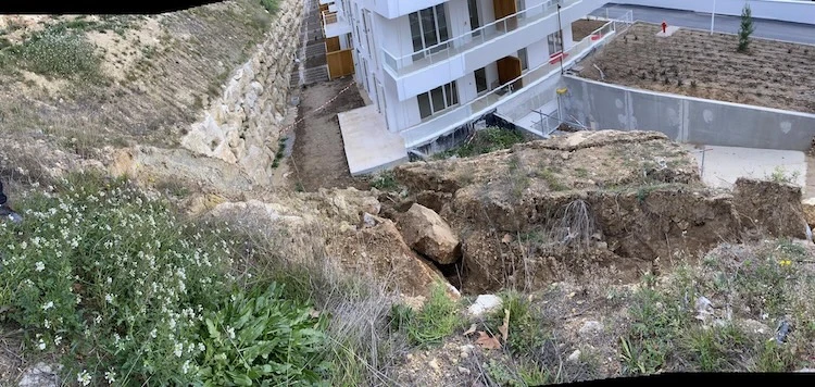 Glissement plan talus résidence 2